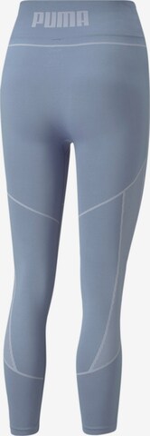 PUMA Skinny Sportbroek in Blauw