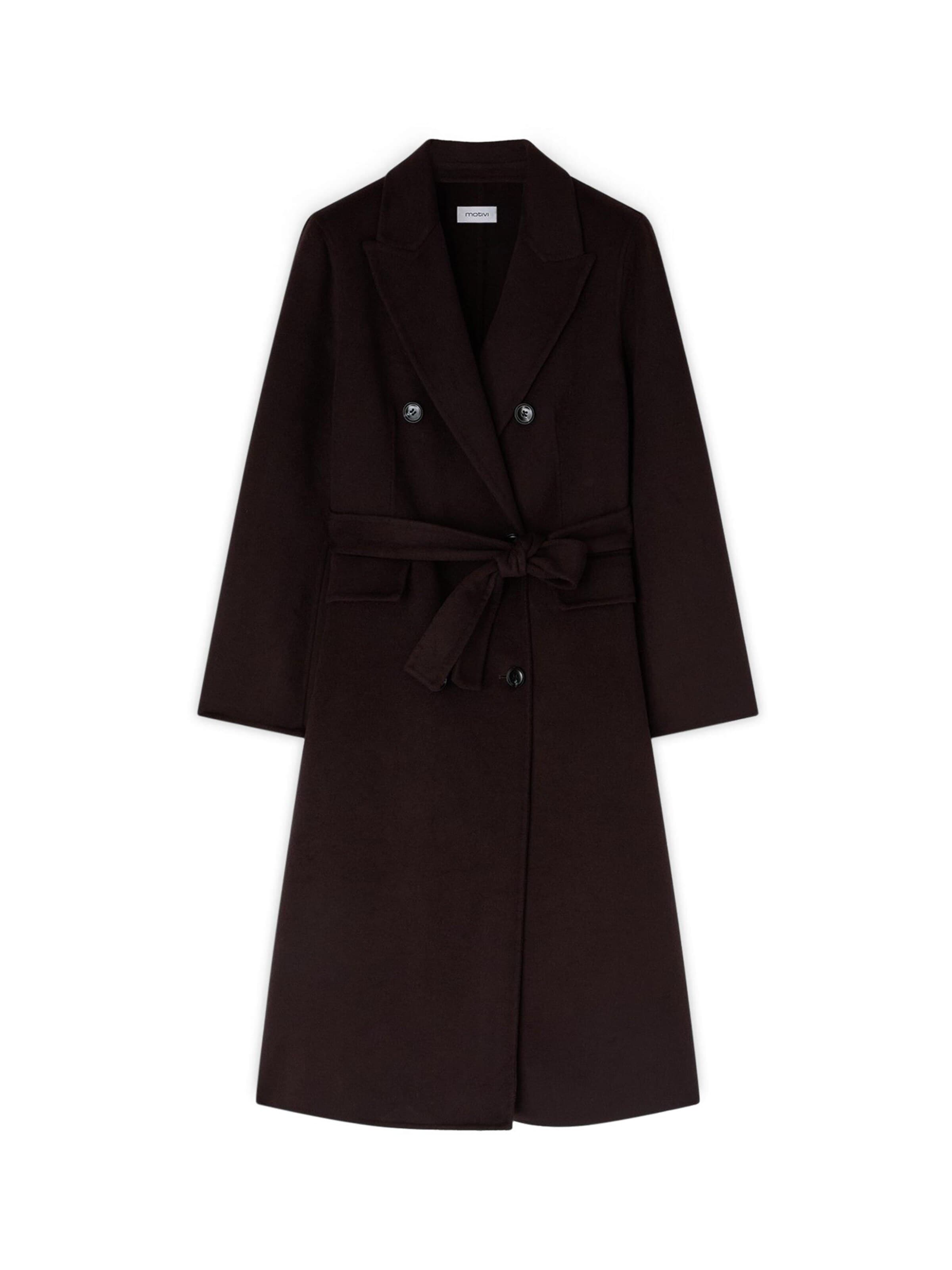 Manteau d’hiver MOTIVI en marron : devant