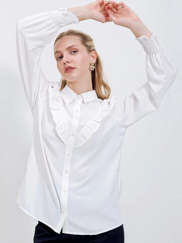 Chemisier Bigdart en blanc : devant