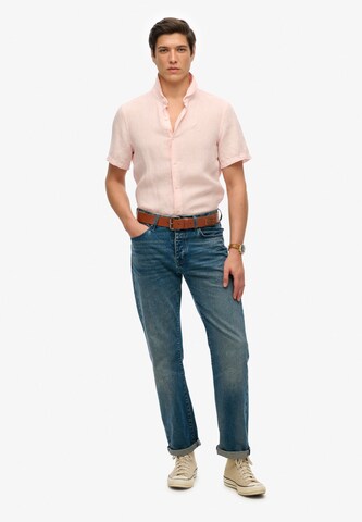 Superdry Regular fit Overhemd 'Vacation' in Roze