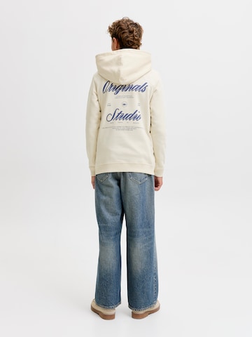 Jack & Jones Junior Sweatshirt 'JORNORREBRO' in Weiß