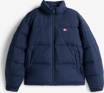 Tommy Jeans Winterjas in Blauw: voorkant