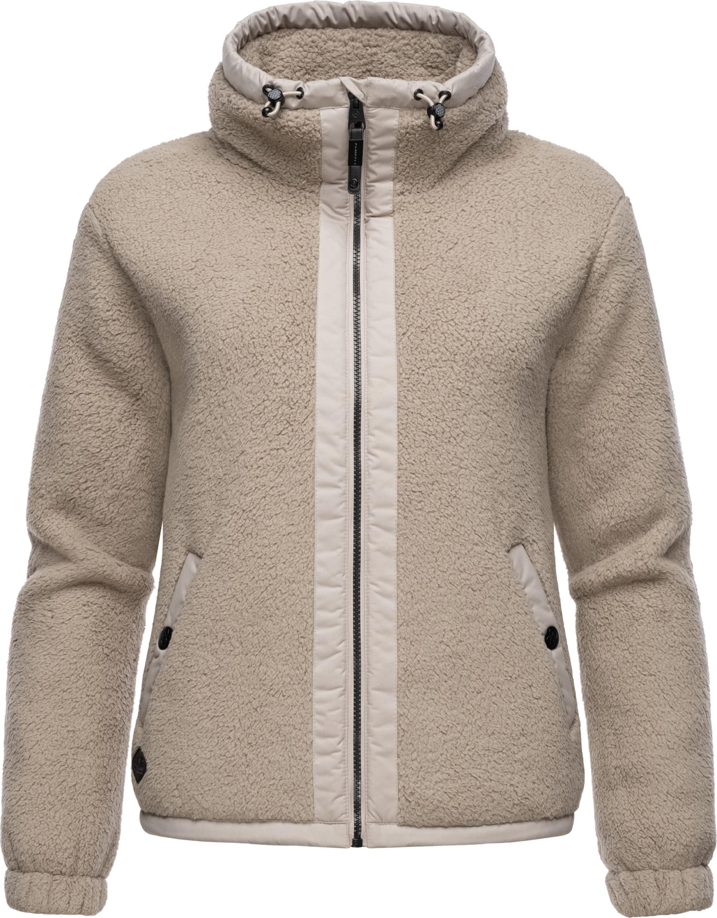 Ragwear Fleece jacket Nordicka in Beige ABOUT YOU