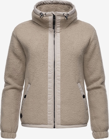 Ragwear Fleece Jacket 'Nordicka' in Beige: front