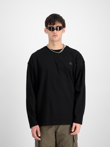 ALPHA INDUSTRIES Shirt in Schwarz: predná strana