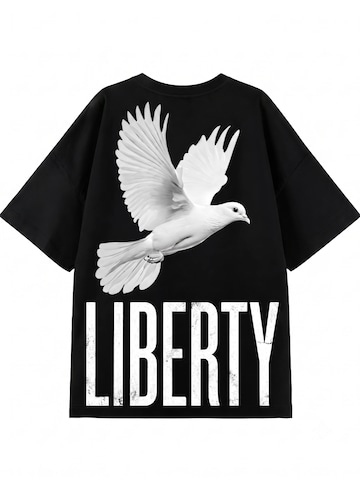 QWX2 Shirt 'LIBERTY' in Black: front