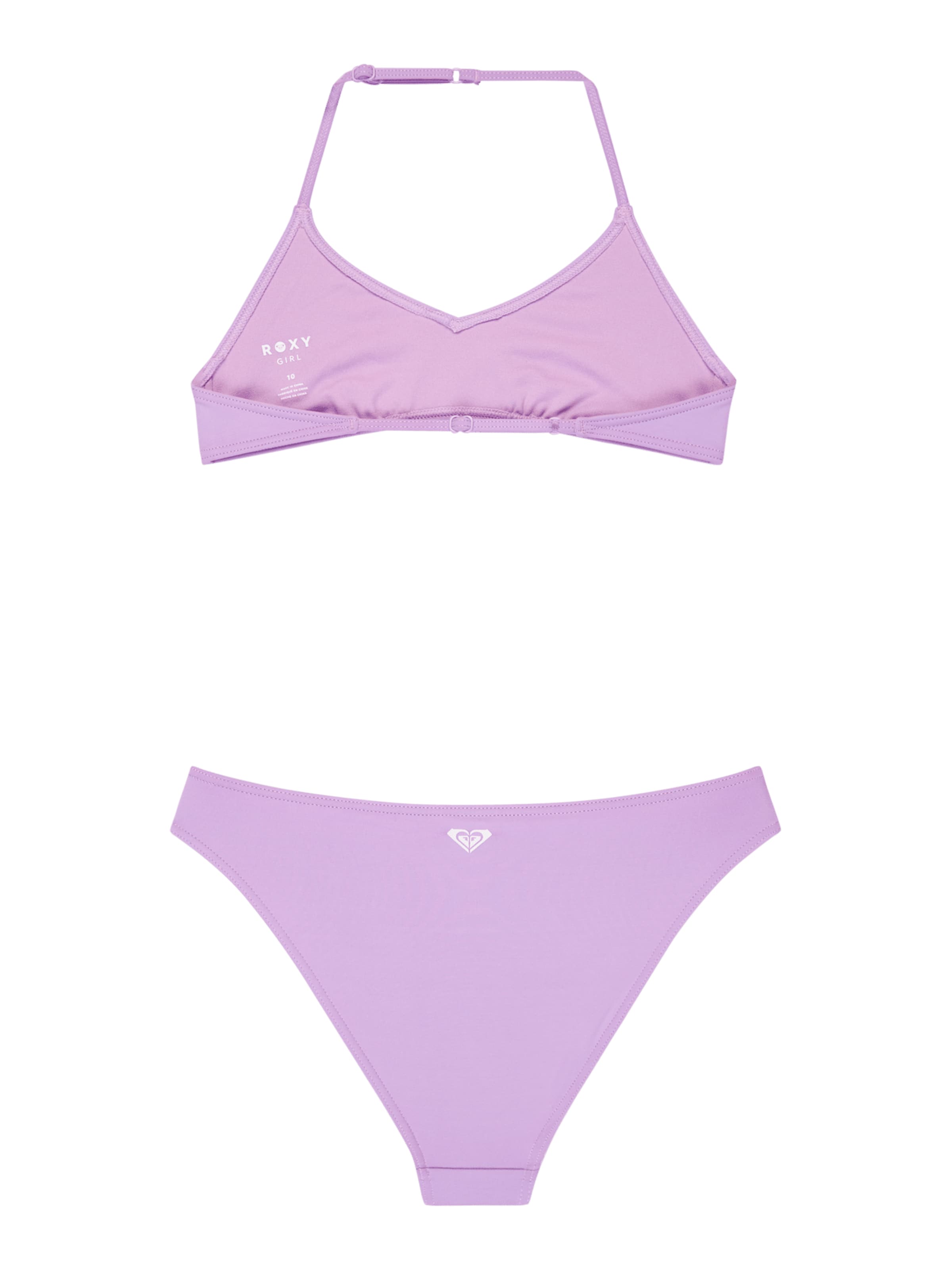 ROXY Bustier Bikini 'Solid Active' in Lila