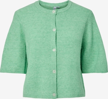 PIECES Cardigan 'PCSILLY' i grøn: forside