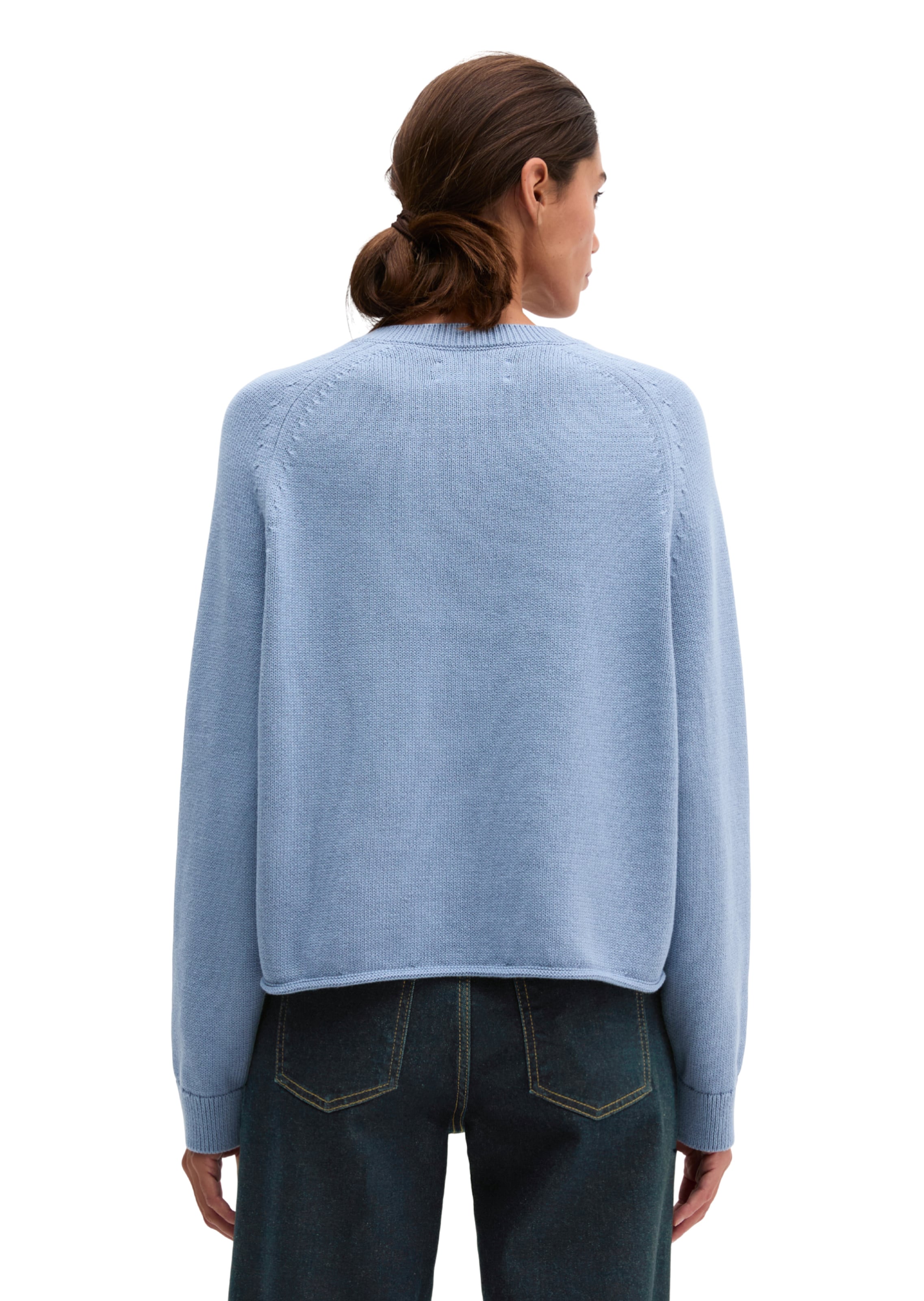 Marc O'Polo Strickjacke in Blau: Rückseite