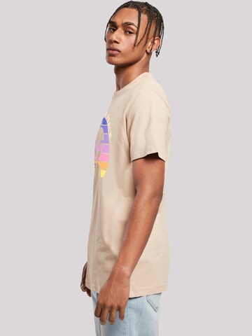 T-Shirt 'Alien Peace Sunset' F4NT4STIC en beige