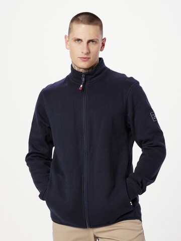 FQ1924 Fleece jas 'William' in Blauw: voorkant