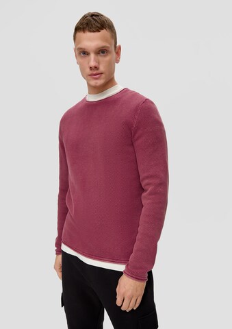 QS Pullover in Pink: Vorderseite