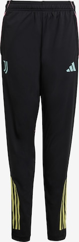 ADIDAS PERFORMANCE Slim fit Sports trousers 'Juventus Turin Tiro 25 Competition' in Black: front
