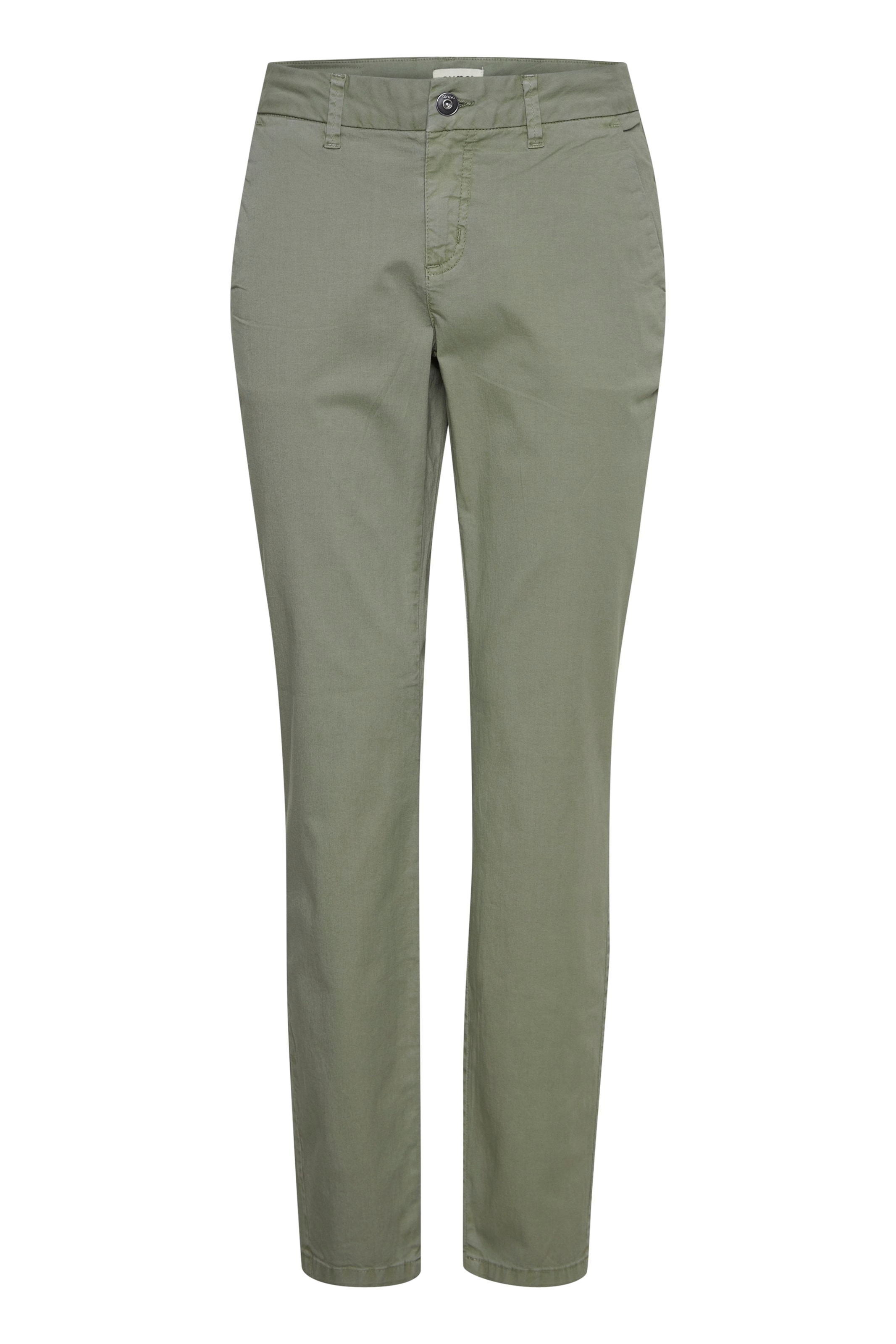 Oxmo - Loosefit Calças chino 'CHILLI' em verde: frente