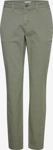 Oxmo Loose fit Chino Pants 'CHILLI' in Green: front