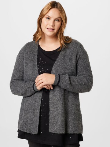 Tom Tailor Women + Knit Cardigan in Grey: front