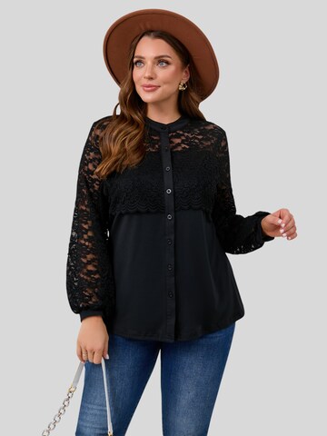 LapaPlus Bluse in Schwarz