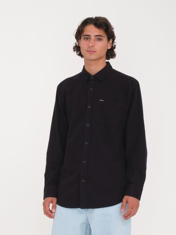 Coupe regular Chemise 'Caden' Volcom en noir : devant