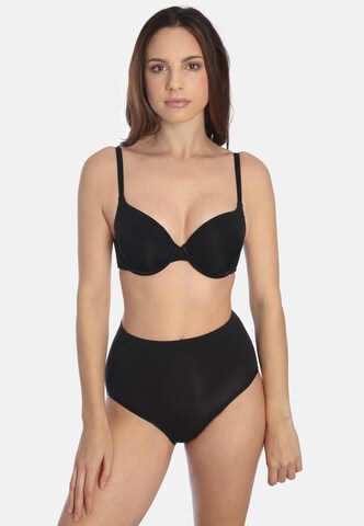 sassa Slip 'Lovely Skin' in Black: front