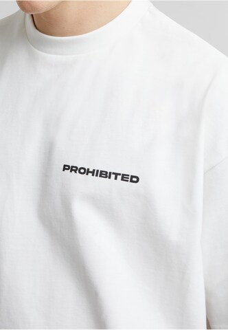 T-Shirt Prohibited en blanc