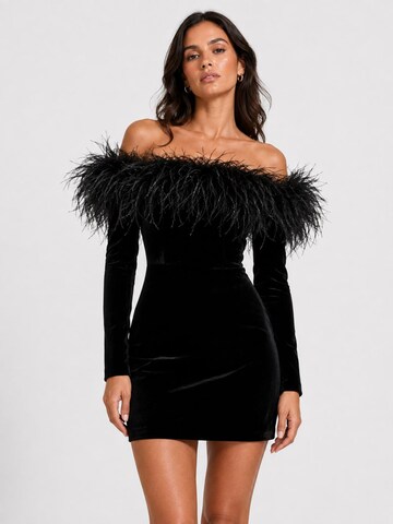 Robe de cocktail 'Mykonos' La Maison Milan en noir : devant