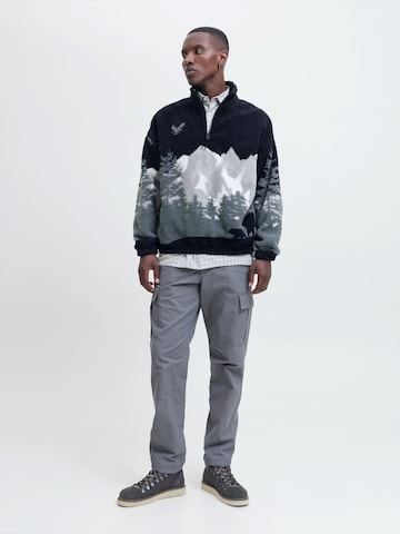 JACK & JONES Pullover 'JORBEAR MOUNTAIN' in Blau