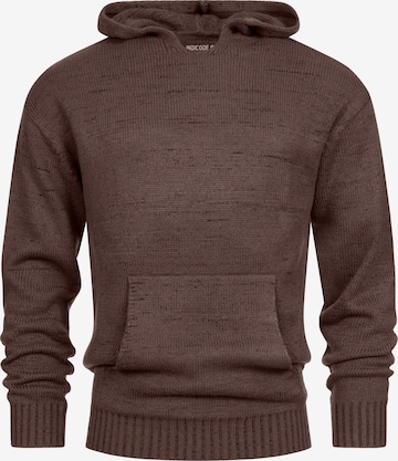 INDICODE JEANS Sweater 'Ledger' in Brown: front