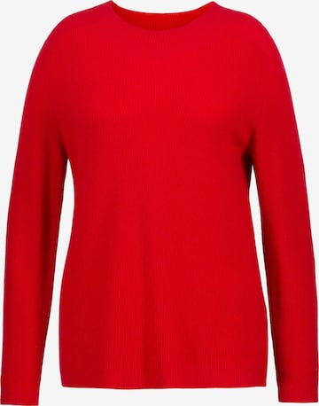 Pull-over Ulla Popken en rouge : devant