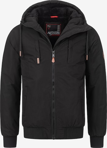 Alessandro Salvarini Between-Season Jacket in Black: front