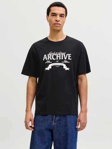 JACK & JONES Tričko 'JJEDOVER' – černá: přední strana