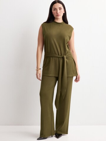 MANGO Pulóver 'OSTRICH' - zöld