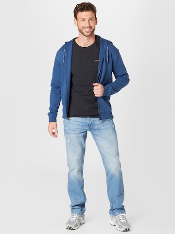 TOM TAILOR DENIM Sweatjacke in Blau