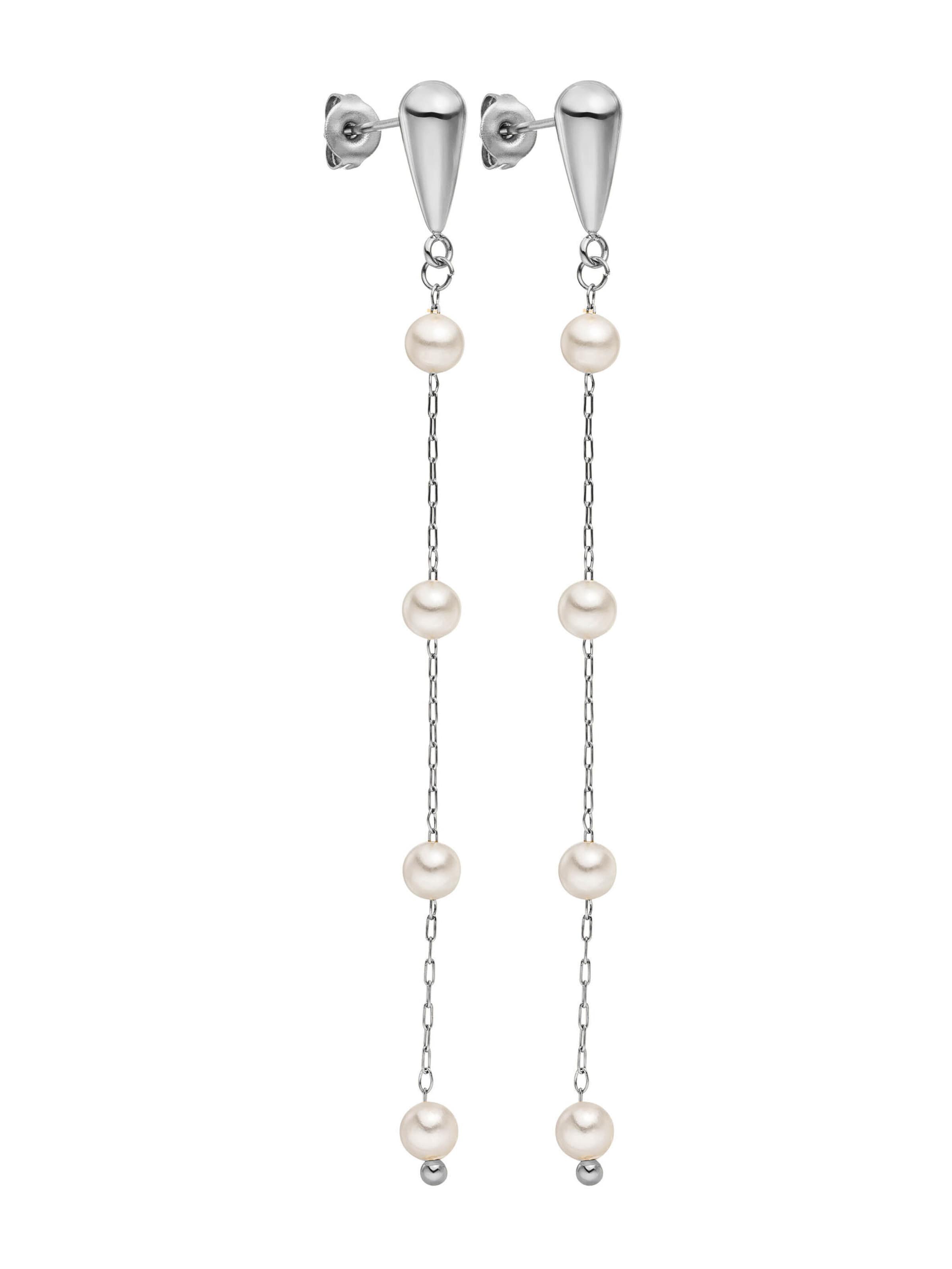 PURELEI Ohrringe 'Dewdrop' in Silber: Vorderseite