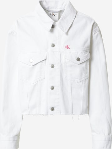 Calvin Klein Jeans Between-Season Jacket in White: front