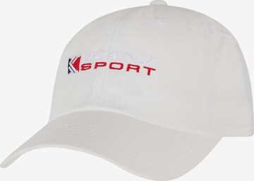 Casquette Karl Kani en blanc : devant