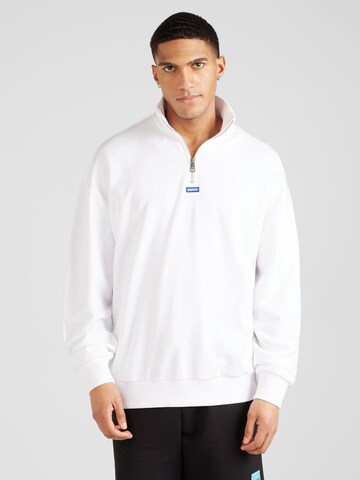 HUGO Sweatshirt 'Neeler' in White: front