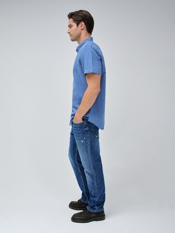 Salsa Jeans Regular fit Button Up Shirt in Blue