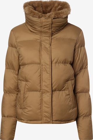 Marie Lund Winter Jacket in Brown: front