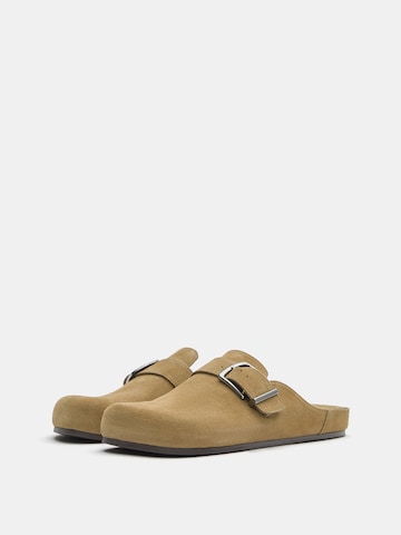 Pull&Bear Nizki natikači | bež barva