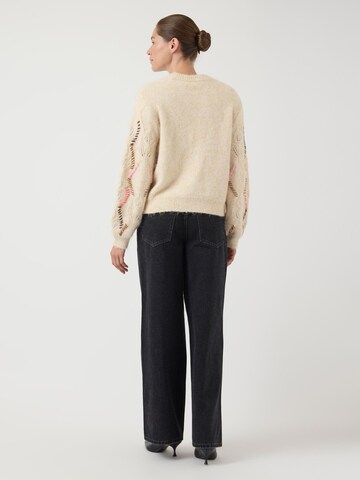 YAS Sweater 'YASGabbi' in Beige