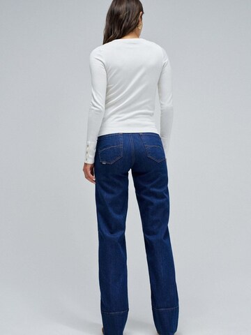 Salsa Jeans Pullover 'Basic Long Sleeve'‌‌ in Weiß