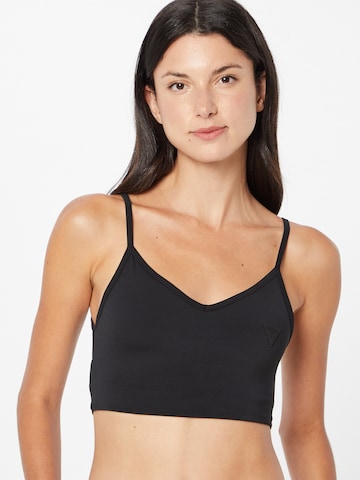GUESS Bralette Sports Bra 'ANGELICA' in Black: front