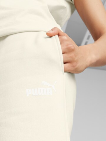 PUMA Štandardný strih Športové nohavice 'ESS+' - biela