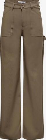 Wide Leg Pantalon cargo 'Milan' ONLY en marron : devant