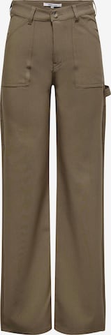 ONLY Wide leg Cargo Pants 'Milan' in Brown: front