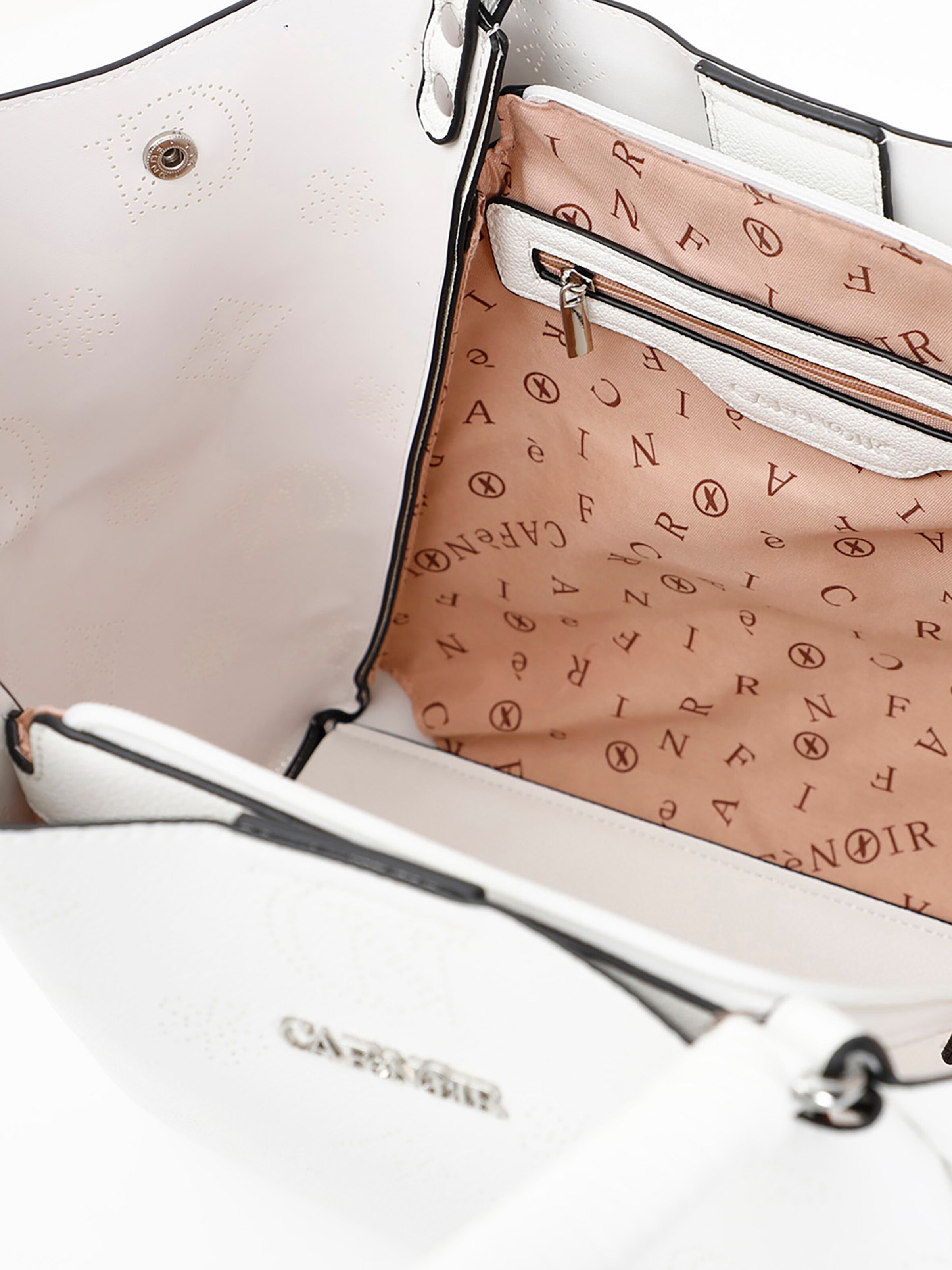 Borsa a sacco di CAFè NOIR in bianco