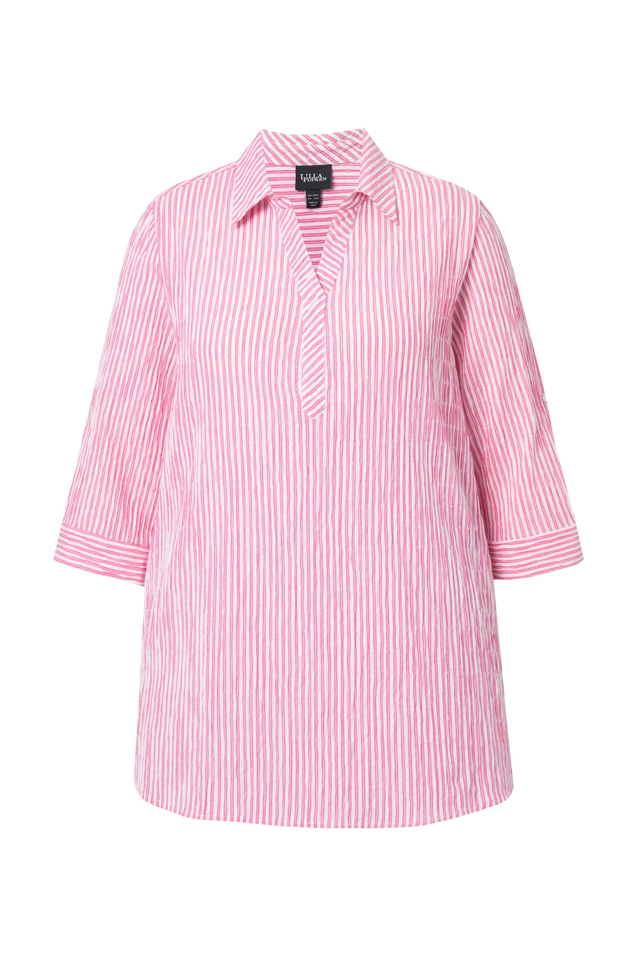 Ulla Popken Blouse in Roze: voorkant