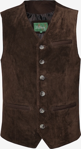 Gilet folklorique Rißberg en marron : devant