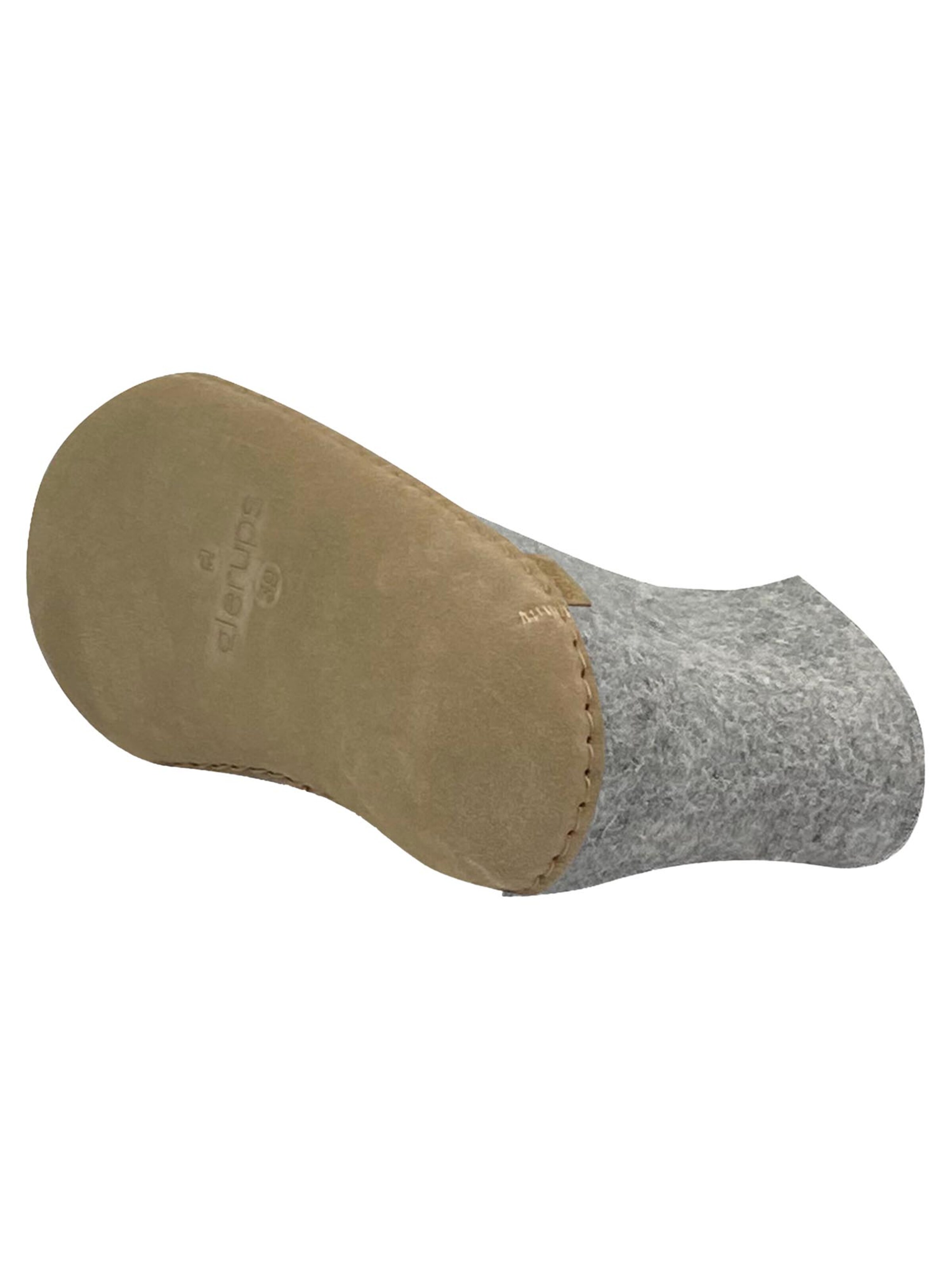 Glerups Slipper 'Ledersohle' in Grey
