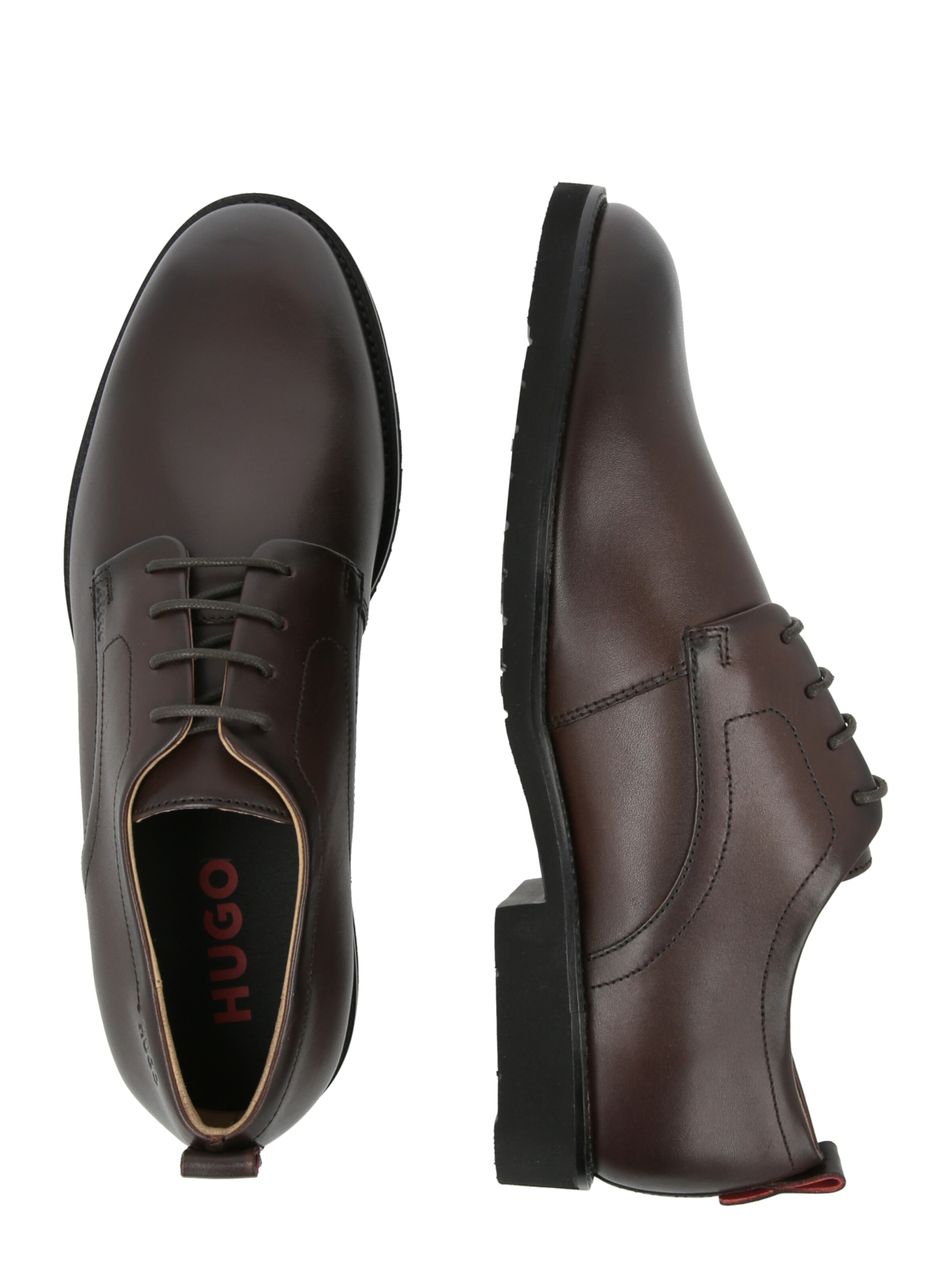 HUGO Buty sznurowane 'Ginsby' w kolorze brązowy